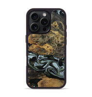 iPhone 16 Pro Wood Phone Case - Genesis (Green, 800074)