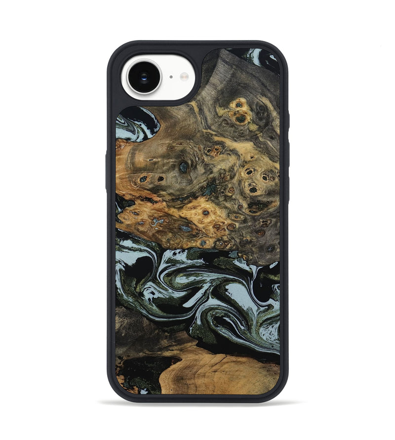 iPhone 16e Wood Phone Case - Genesis (Green, 800074)