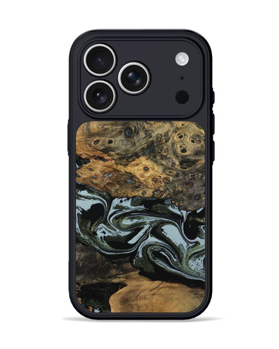 iPhone 17 Pro Wood Phone Case - Genesis (Green, 800074)