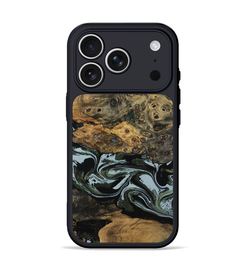 iPhone 17 Pro Wood Phone Case - Genesis (Green, 800074)