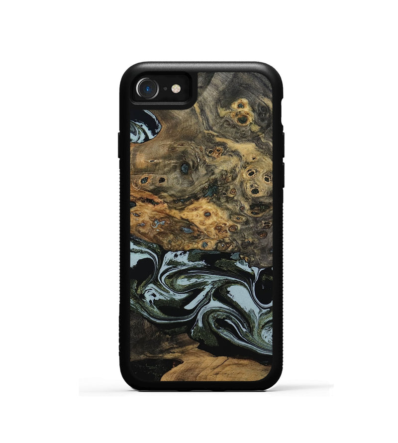 iPhone SE Wood Phone Case - Genesis (Green, 800074)