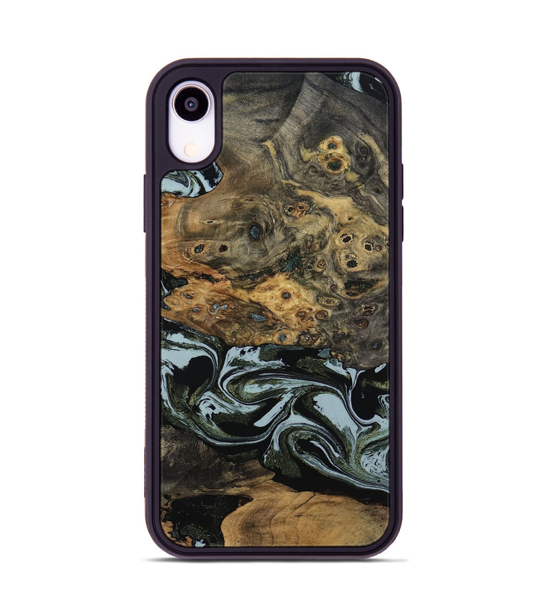 iPhone Xr Wood Phone Case - Genesis (Green, 800074)
