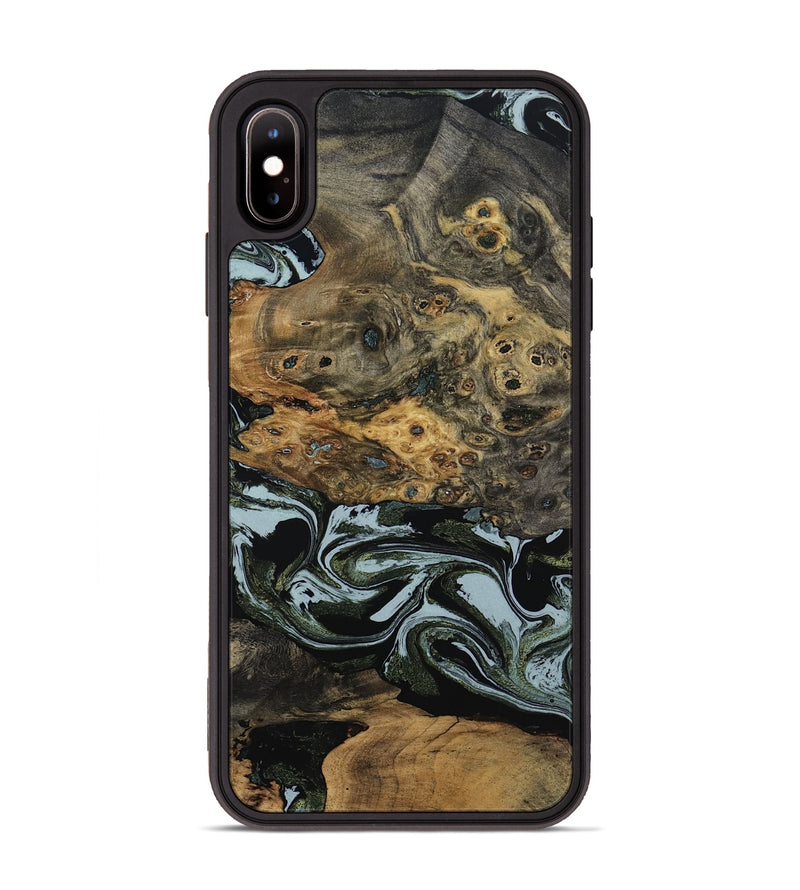 iPhone Xs Max Wood Phone Case - Genesis (Green, 800074)