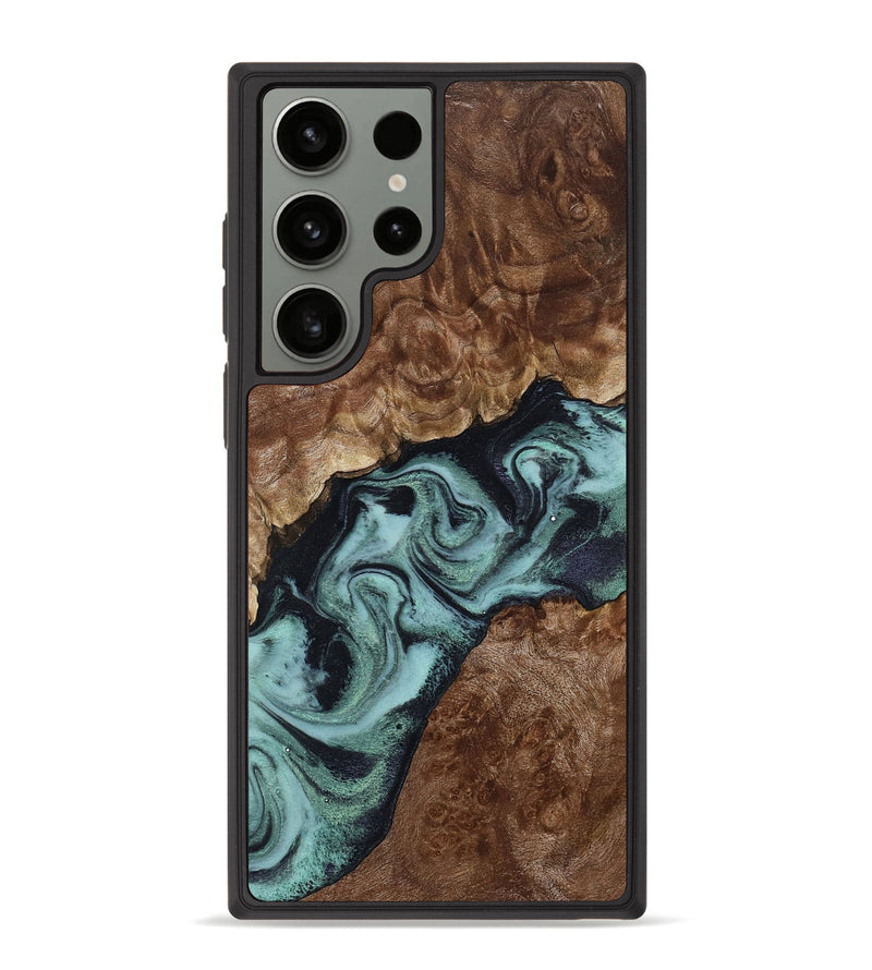 Galaxy S23 Ultra Wood Phone Case - Claud (Green, 800075)