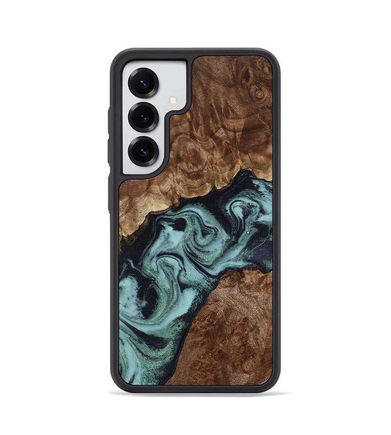 Galaxy S25 Wood Phone Case - Claud (Green, 800075)