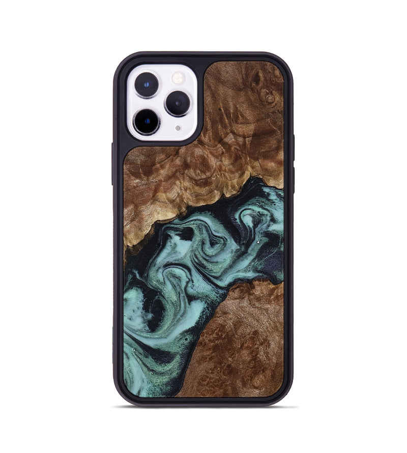 iPhone 11 Pro Wood Phone Case - Claud (Green, 800075)