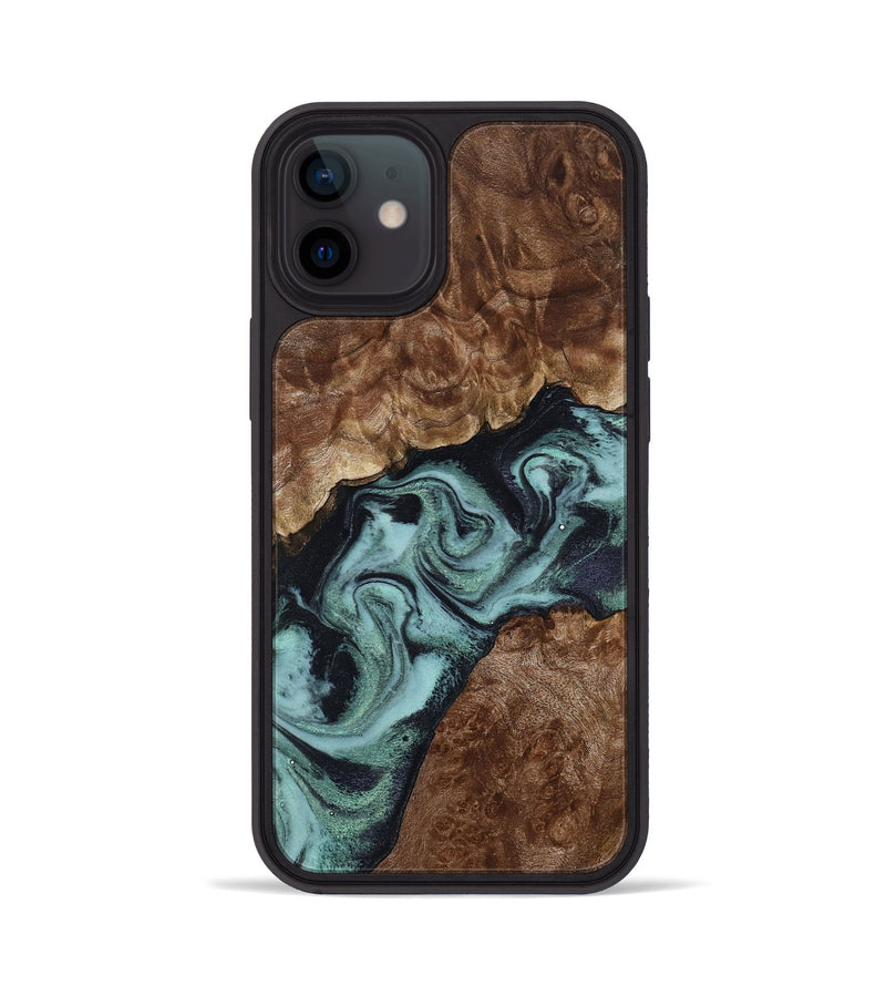 iPhone 12 Wood Phone Case - Claud (Green, 800075)
