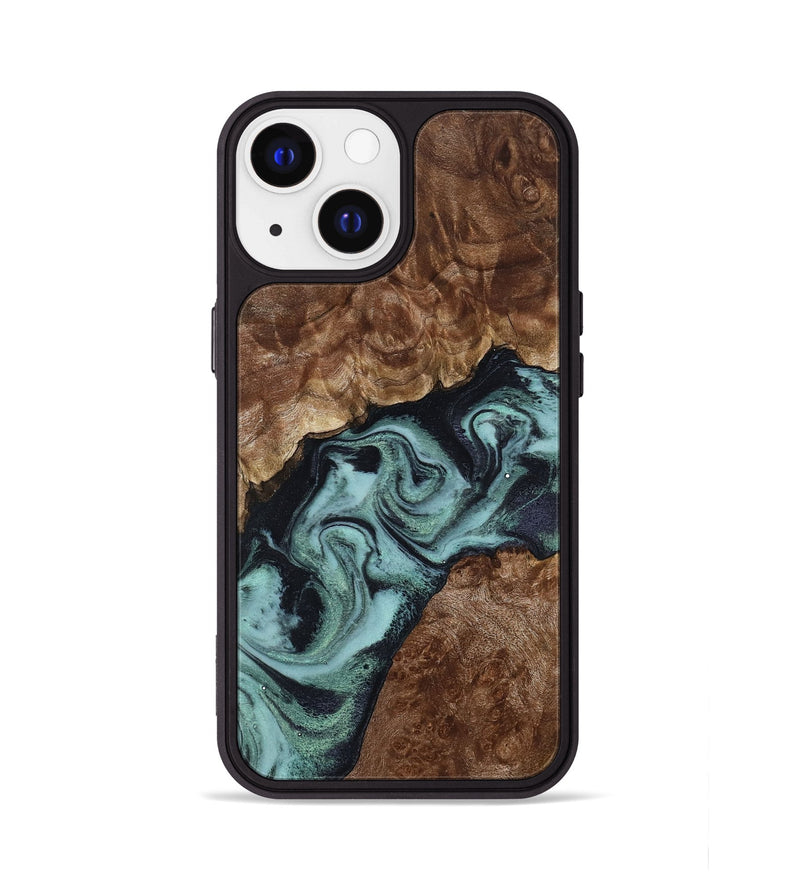 iPhone 13 Wood Phone Case - Claud (Green, 800075)