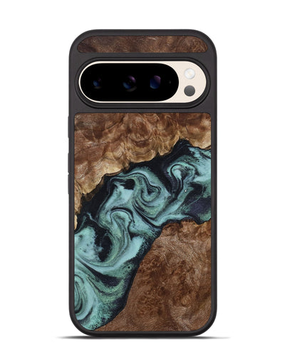 Pixel 10 Wood Phone Case - Claud (Green, 800075)