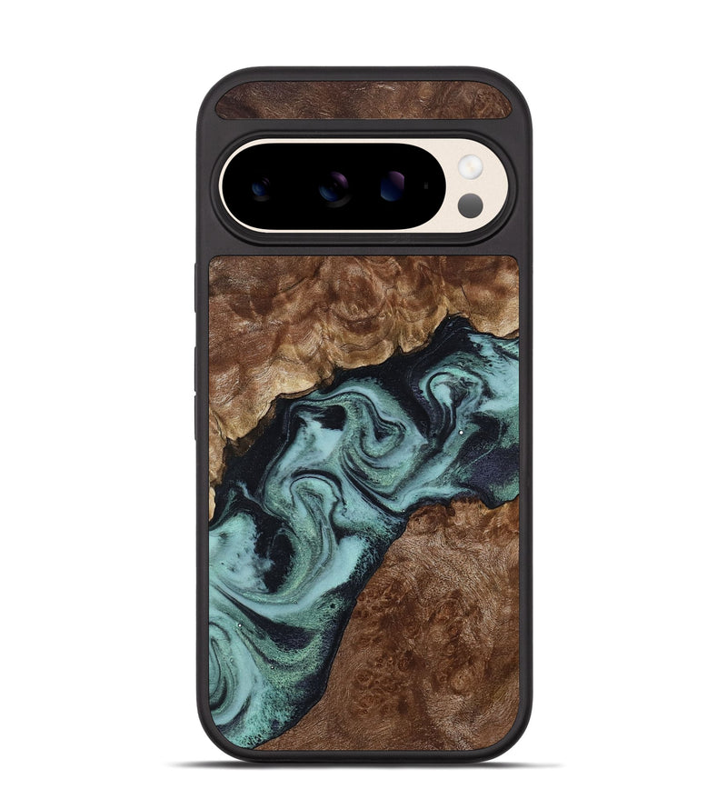 Pixel 10 Wood Phone Case - Claud (Green, 800075)