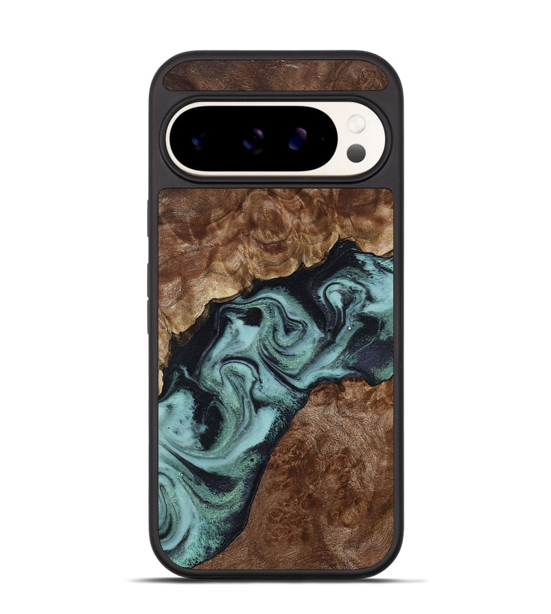 Pixel 9 Pro Wood Phone Case - Claud (Green, 800075)