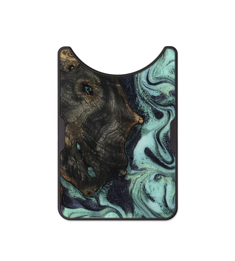 Alloy Wood Wallet - Elina (Green, 800076)