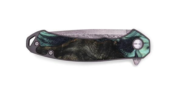 EDC Wood Pocket Knife - Elina (Green, 800076)