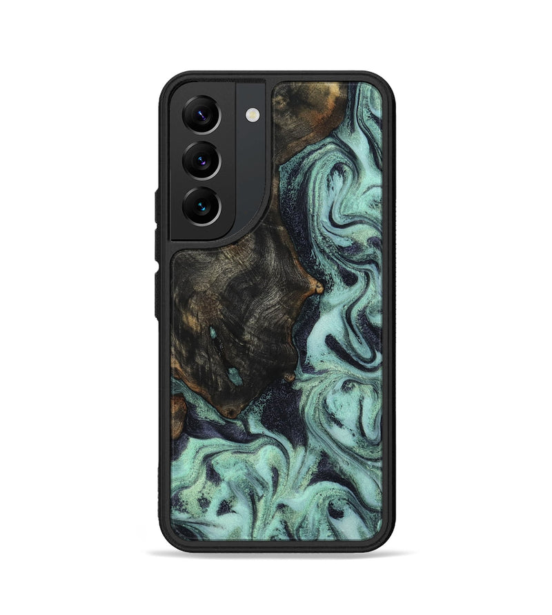 Galaxy S22 Wood Phone Case - Elina (Green, 800076)