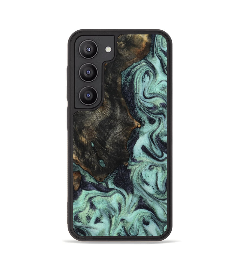 Galaxy S23 Wood Phone Case - Elina (Green, 800076)