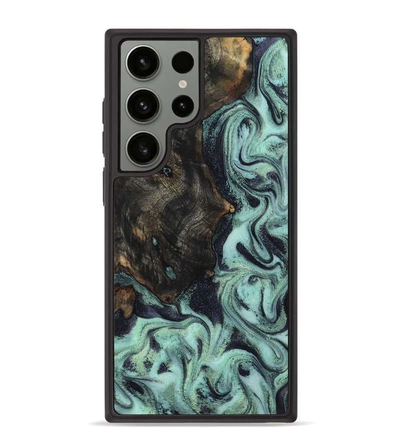 Galaxy S23 Ultra Wood Phone Case - Elina (Green, 800076)