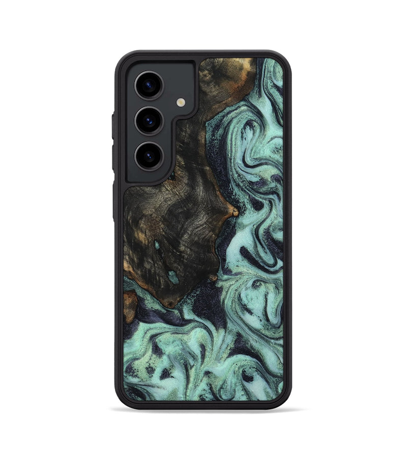 Galaxy S24 Wood Phone Case - Elina (Green, 800076)