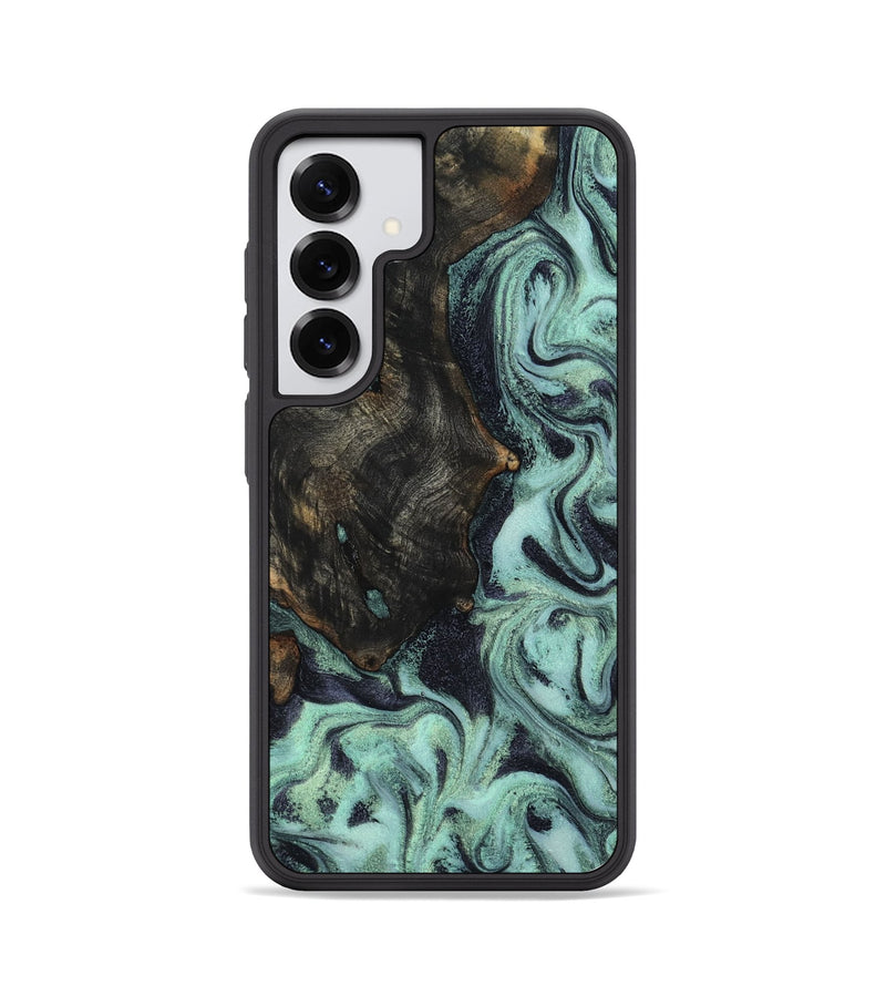 Galaxy S25 Wood Phone Case - Elina (Green, 800076)