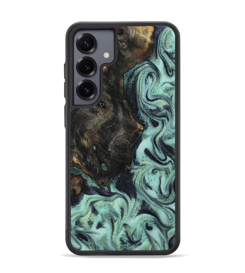 Galaxy S25 Plus Wood Phone Case - Elina (Green, 800076)