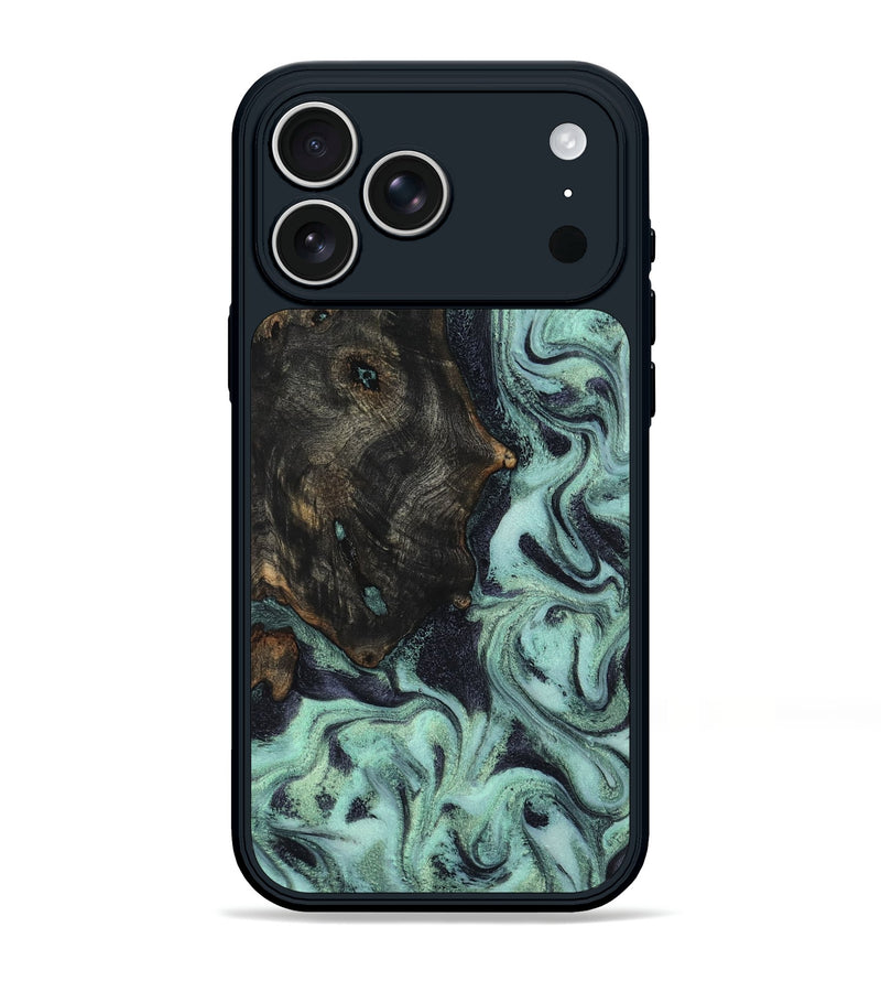 iPhone 17 Pro Max Wood Phone Case - Elina (Green, 800076)