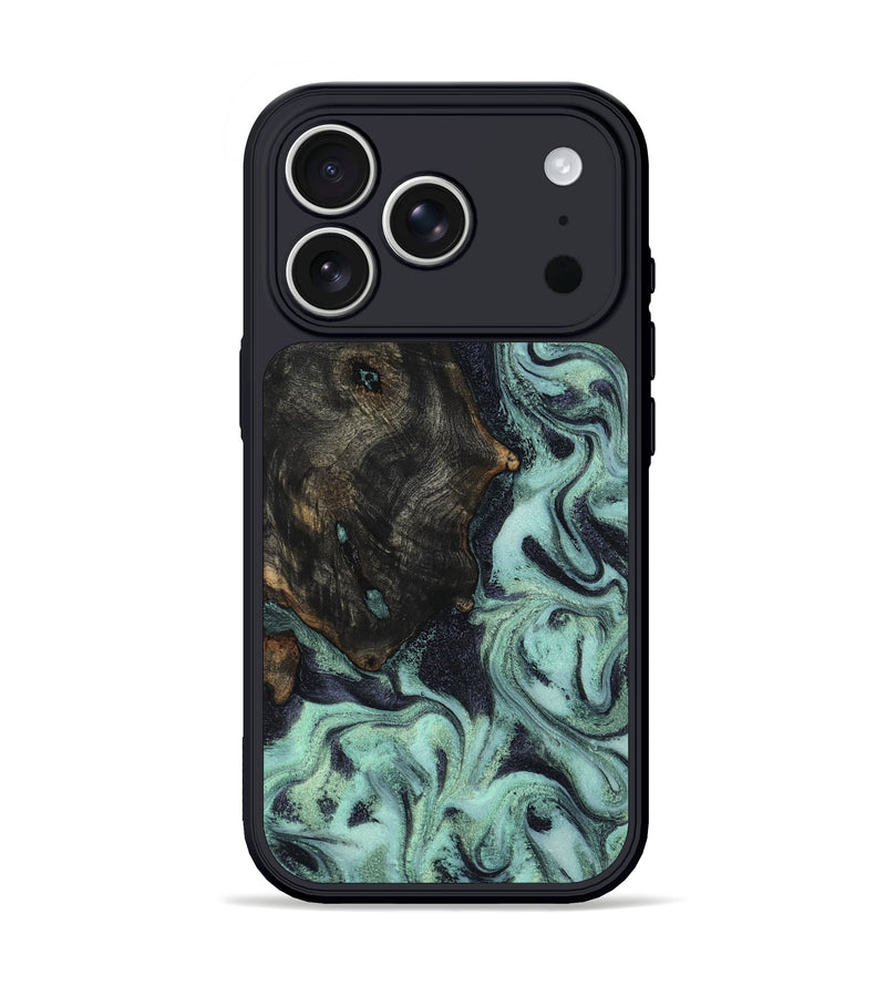 iPhone 17 Pro Wood Phone Case - Elina (Green, 800076)