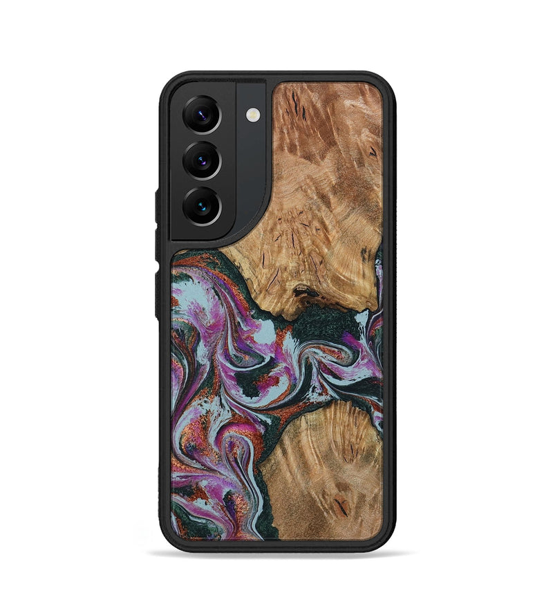 Galaxy S22 Wood Phone Case - Violeta (Green, 800077)