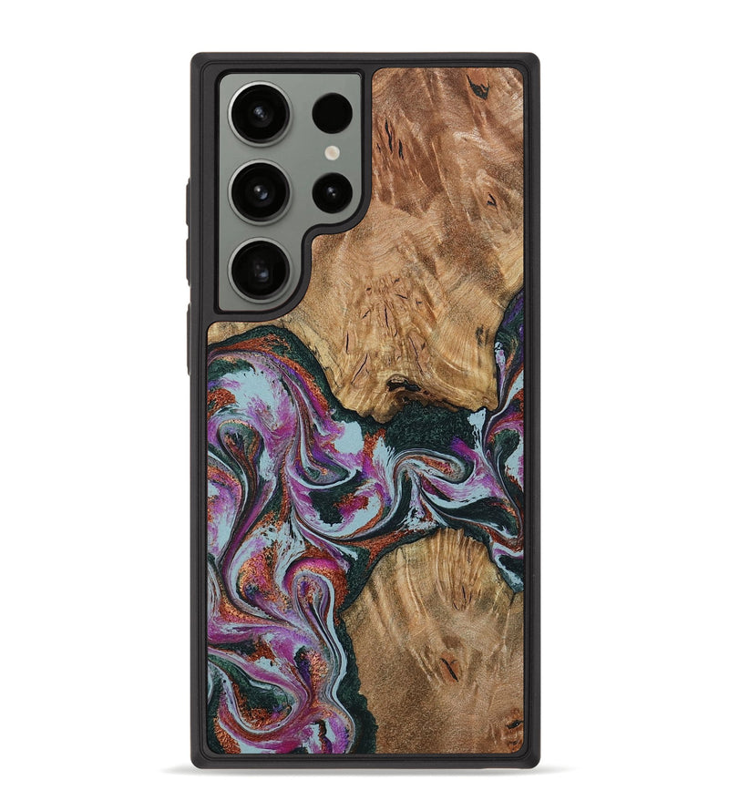 Galaxy S23 Ultra Wood Phone Case - Violeta (Green, 800077)