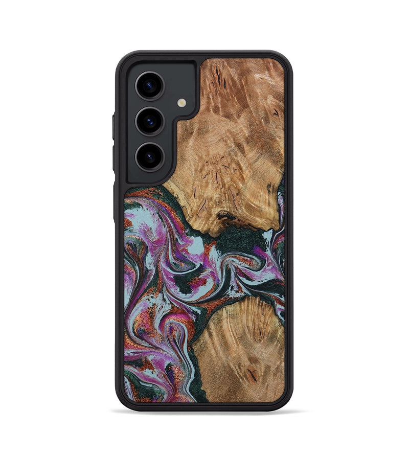 Galaxy S24 Wood Phone Case - Violeta (Green, 800077)