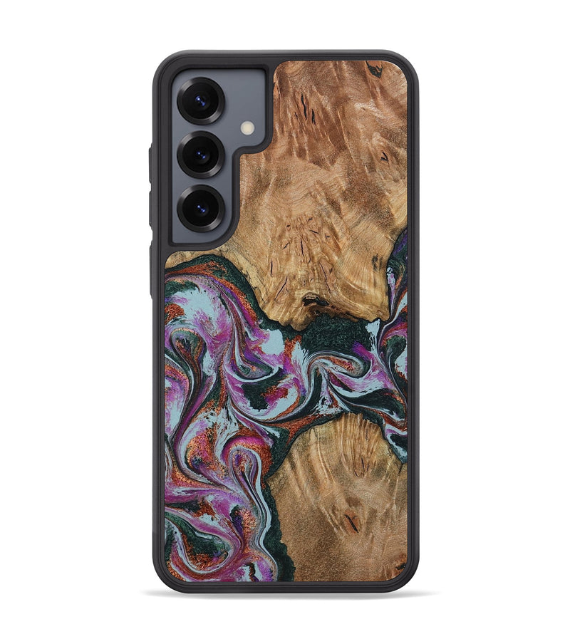 Galaxy S25 Plus Wood Phone Case - Violeta (Green, 800077)