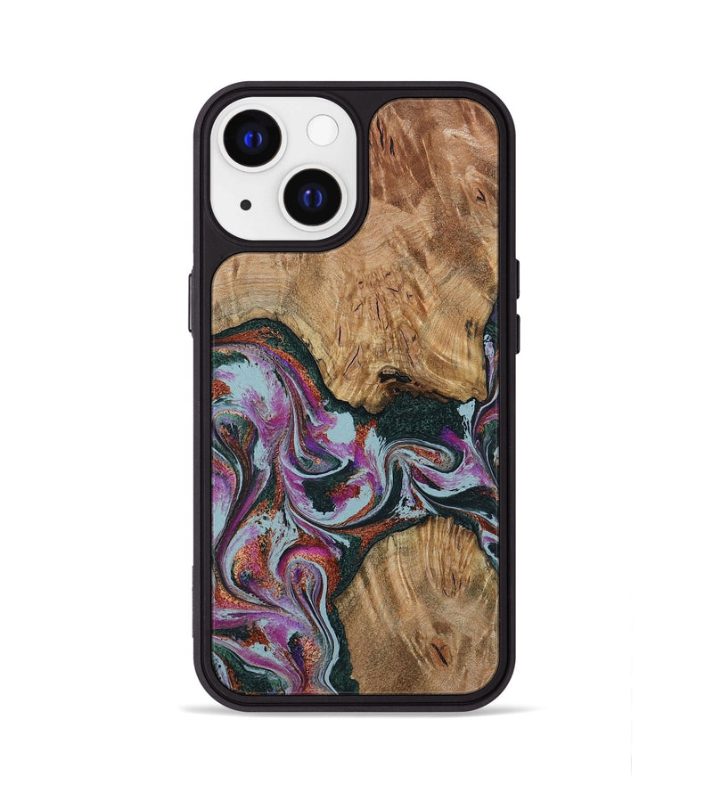 iPhone 13 Wood Phone Case - Violeta (Green, 800077)