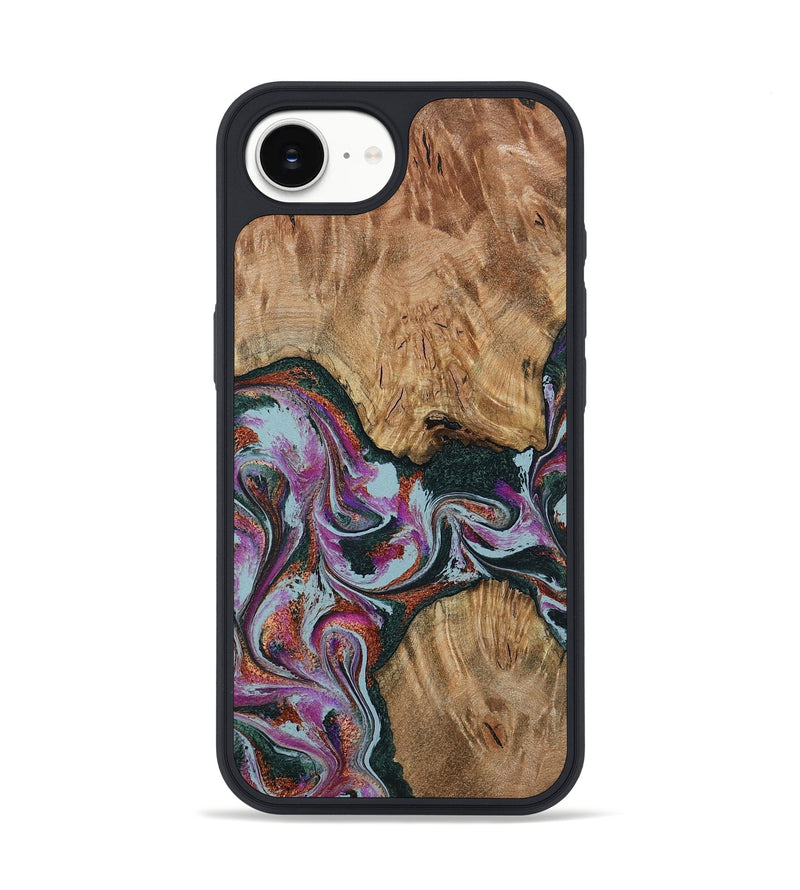 iPhone 16e Wood Phone Case - Violeta (Green, 800077)