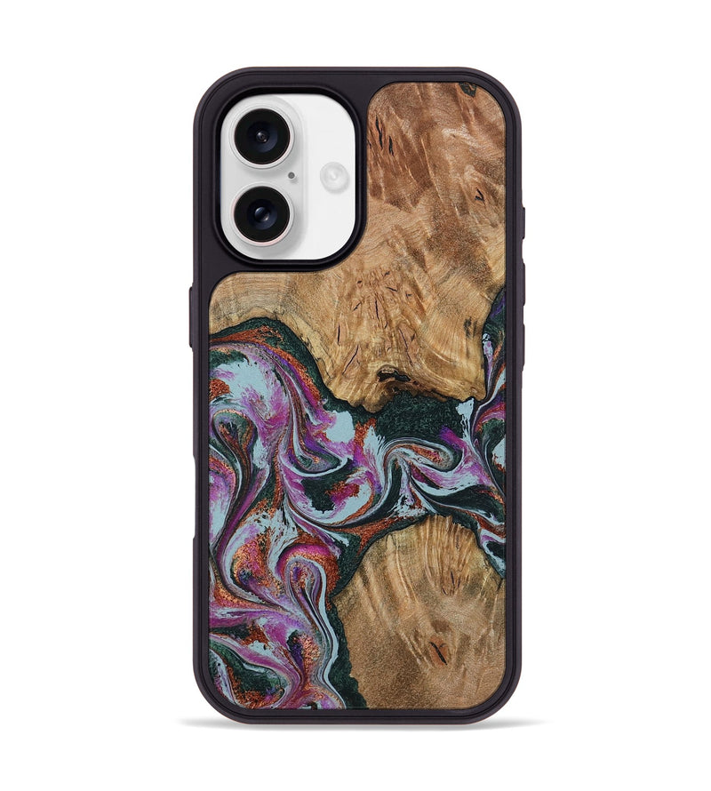 iPhone 17 Wood Phone Case - Violeta (Green, 800077)
