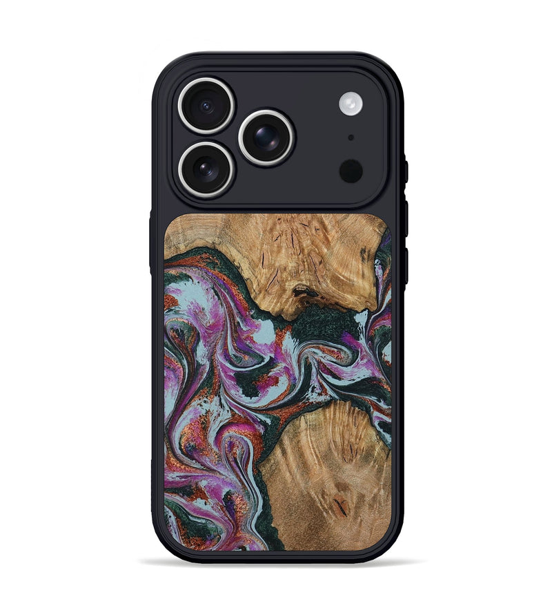 iPhone 17 Pro Wood Phone Case - Violeta (Green, 800077)