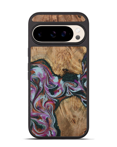 Pixel 10 Wood Phone Case - Violeta (Green, 800077)