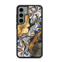 Galaxy S24 Plus Wood Phone Case - Esta (Teal & Gold, 800083)