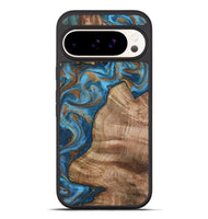 Pixel 10 Pro XL Wood Phone Case - Julisa (Teal & Gold, 800084)