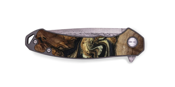 EDC Wood Pocket Knife - Skylar (Black & White, 800085)