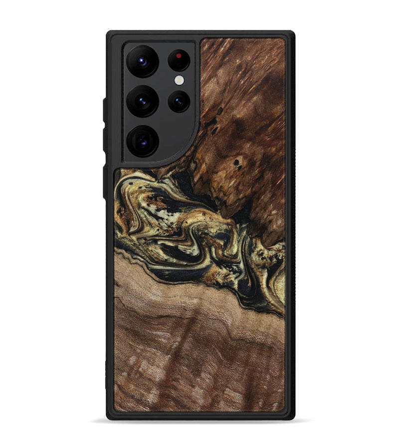 Galaxy S22 Ultra Wood Phone Case - Skylar (Black & White, 800085)