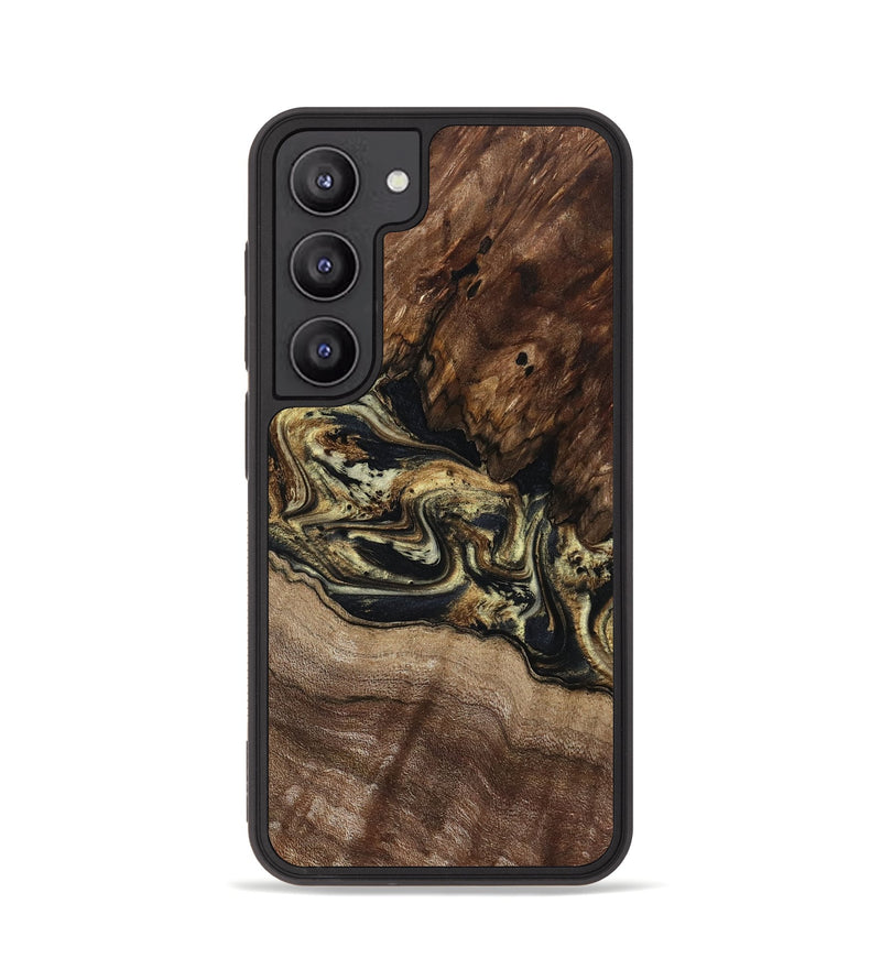 Galaxy S23 Wood Phone Case - Skylar (Black & White, 800085)