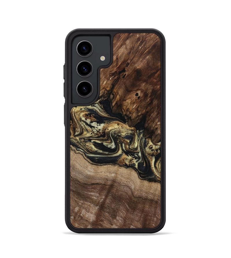 Galaxy S24 Wood Phone Case - Skylar (Black & White, 800085)