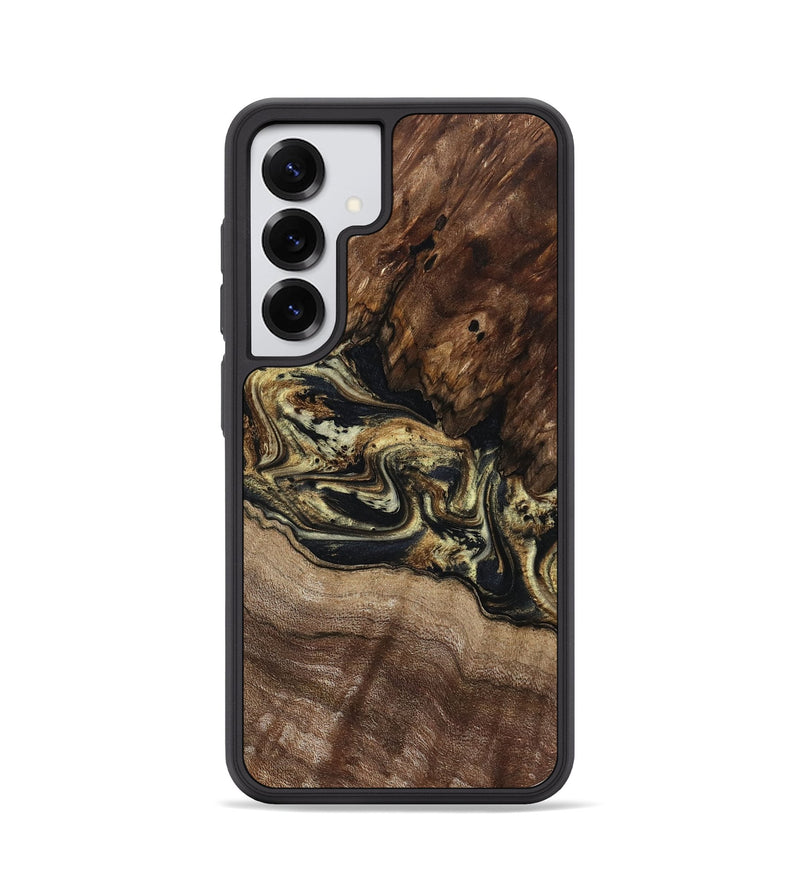 Galaxy S25 Wood Phone Case - Skylar (Black & White, 800085)