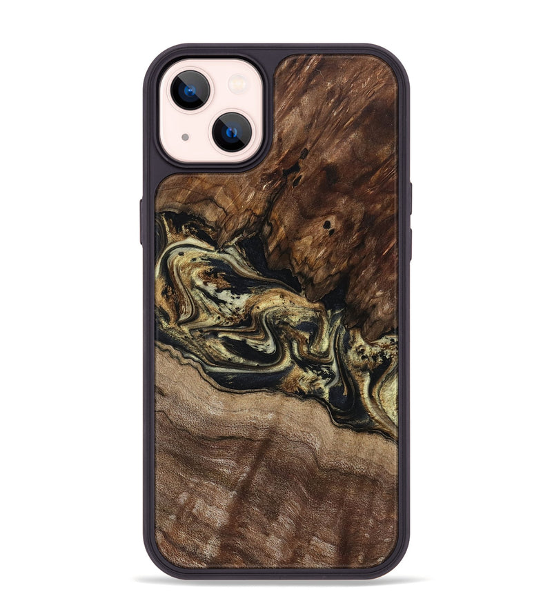 iPhone 14 Plus Wood Phone Case - Skylar (Black & White, 800085)