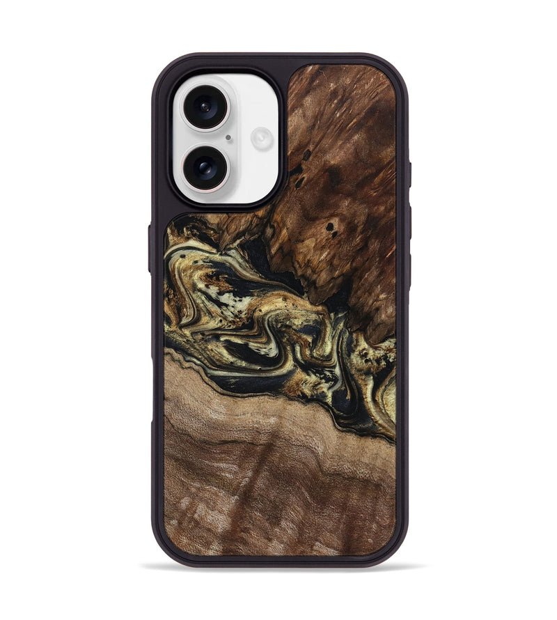 iPhone 17 Wood Phone Case - Skylar (Black & White, 800085)
