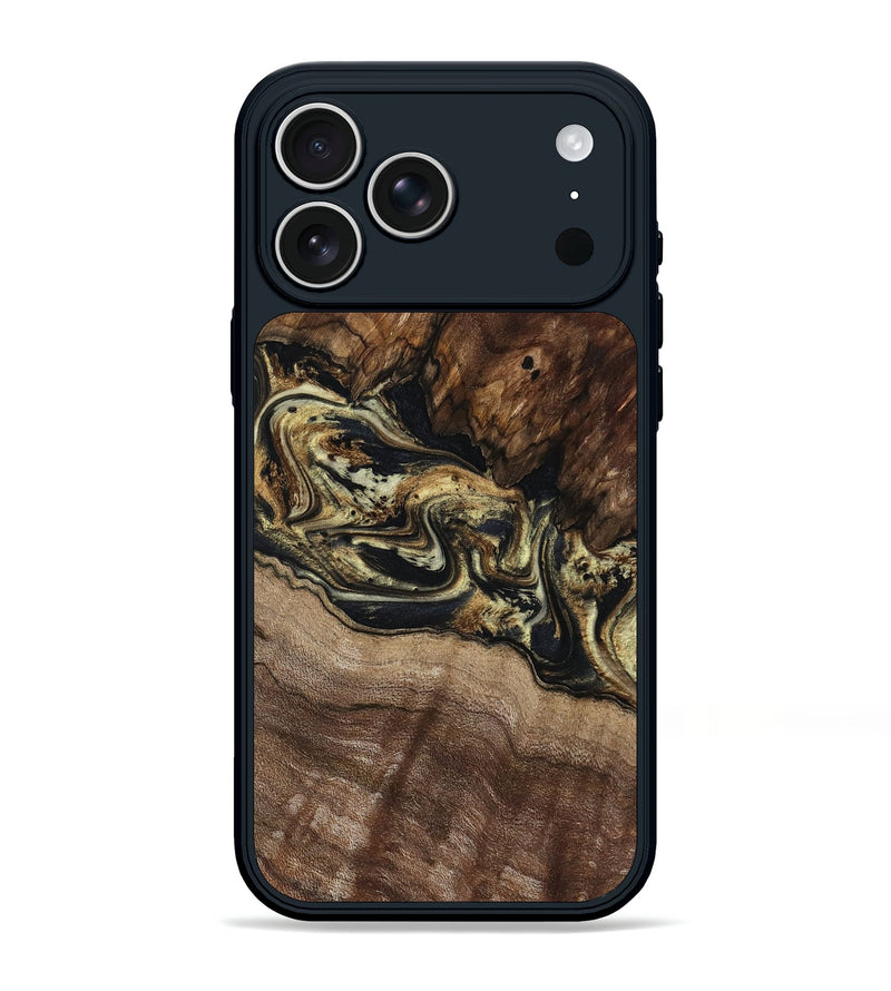 iPhone 17 Pro Max Wood Phone Case - Skylar (Black & White, 800085)