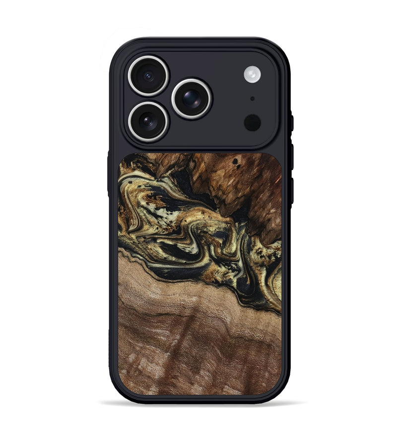 iPhone 17 Pro Wood Phone Case - Skylar (Black & White, 800085)
