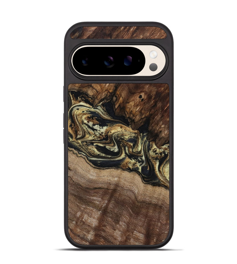 Pixel 10 Wood Phone Case - Skylar (Black & White, 800085)