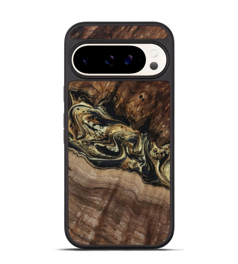 Pixel 9 Wood Phone Case - Skylar (Black & White, 800085)