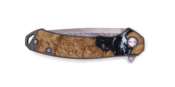 EDC Wood Pocket Knife - Tonja (Black & White, 800086)