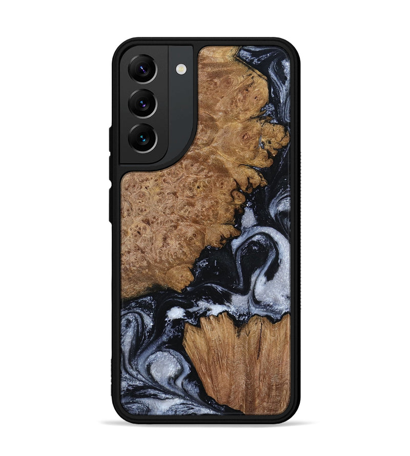 Galaxy S22 Plus Wood Phone Case - Tonja (Black & White, 800086)
