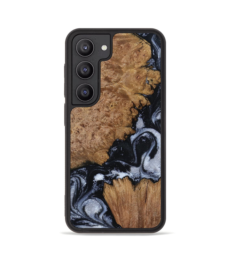 Galaxy S23 Wood Phone Case - Tonja (Black & White, 800086)